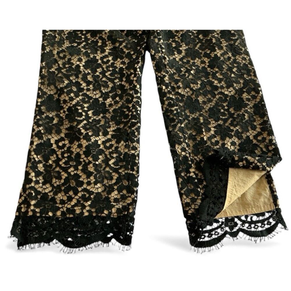Moschino Jeans Lace, Lined Party Slacks  14 US Made in Italy